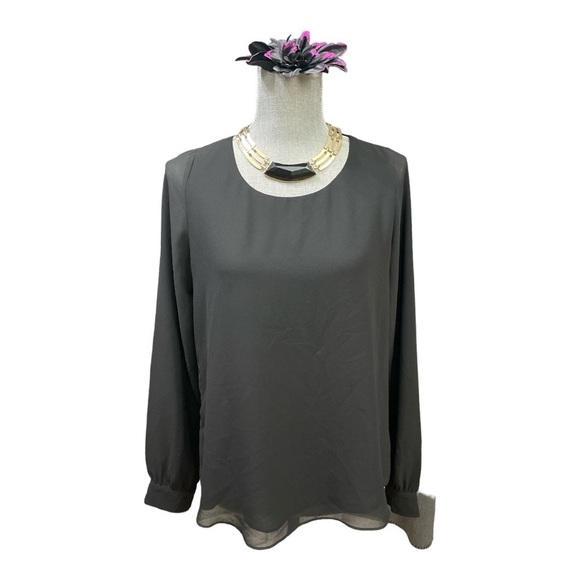 Naked Zebra open back blouse size S. Gold button on sleeves. - Picture 1 of 12